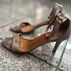 Boss Lady Tan Heels-Well Worn
